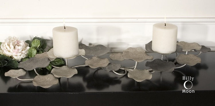 Lying Lotus Metal Candleholder and Wall Art - taylor ray decor