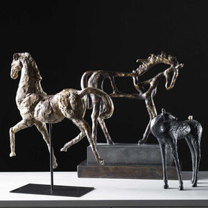Caballo Dorado Horse Sculpture - taylor ray decor