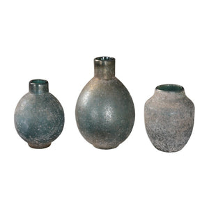 Mercede Weathered Blue-Green Vases S/3 - taylor ray decor