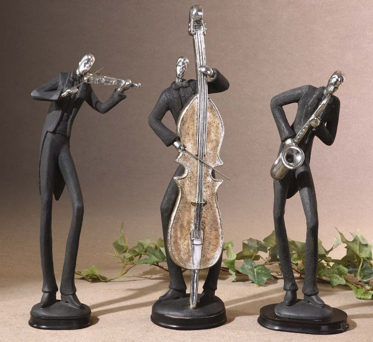 Musicians Decorative Figurines, Set/3 - taylor ray decor