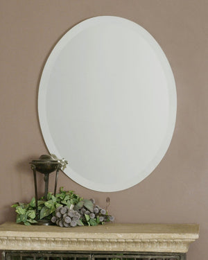 Frameless Vanity Oval Mirror - taylor ray decor