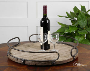 Acela Round Wine Tray - taylor ray decor