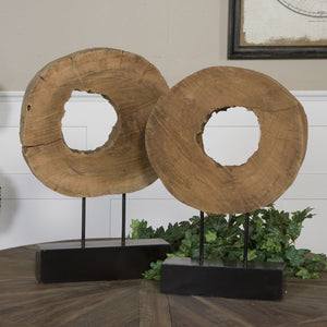 Ashlea Wooden Sculptures S/2 - taylor ray decor