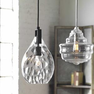 Campester 1 Light Watered Glass Mini Pendant - taylor ray decor