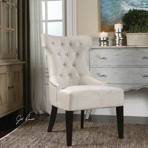 Arlette Tufted Wing Chair - taylor ray decor