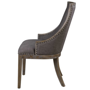 Aidrian Charcoal Gray Accent Chair - taylor ray decor
