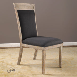 Encore Dark Gray Armless Chair - taylor ray decor