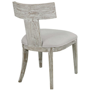 Idris Armless Accent Chair, White SET of 2 - taylor ray decor