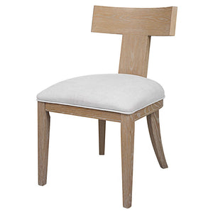 Idris Armless Accent Chair, Natural