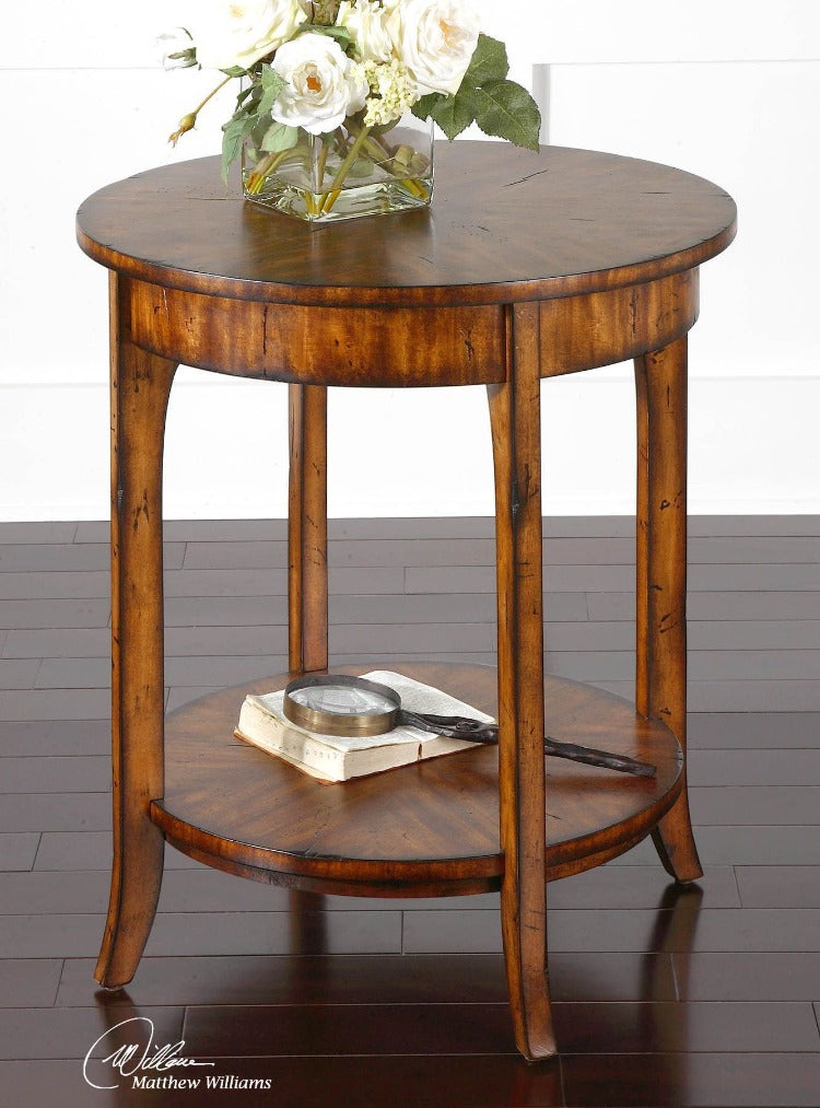 Carmel Round Lamp Table - taylor ray decor