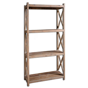 Stratford Reclaimed Wood Etagere - taylor ray decor