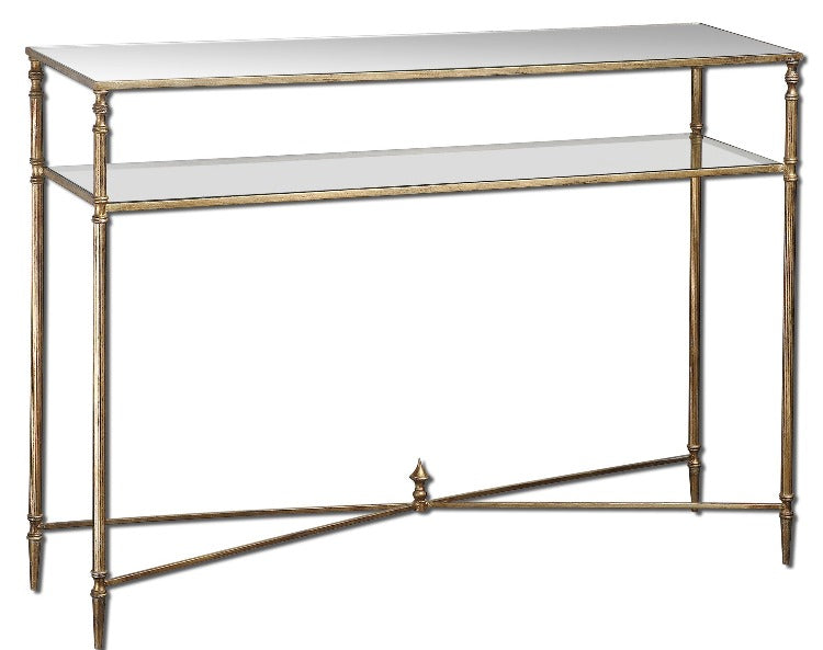 Henzler Mirrored Glass Console Table - taylor ray decor
