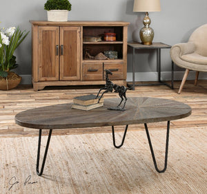 Leveni Reclaimed Wooden Coffee Table - taylor ray decor