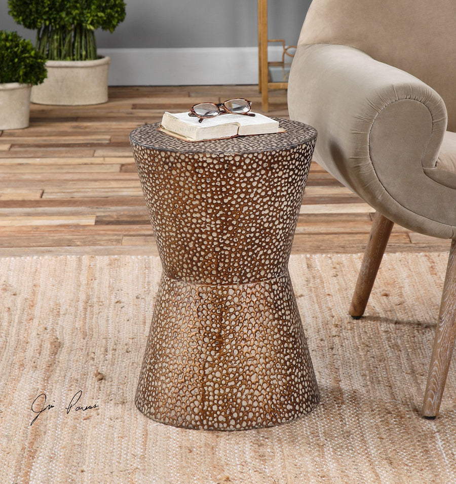 Cutler Drum Shaped Accent Table - taylor ray decor