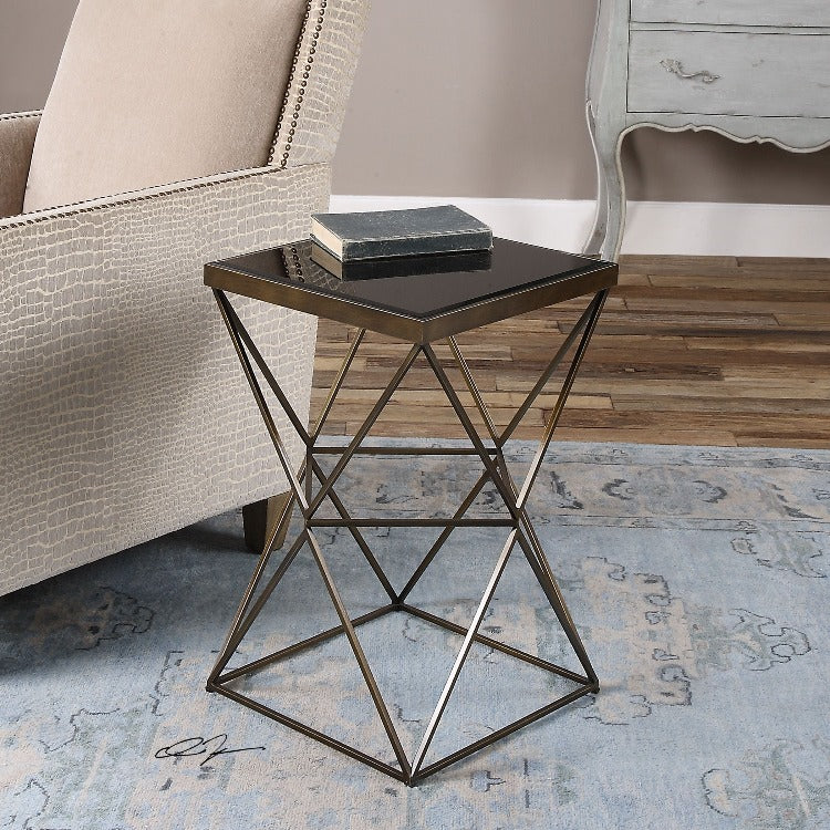Uberto Caged Frame Accent Table - taylor ray decor