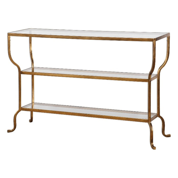 Deline Gold Console Table - taylor ray decor