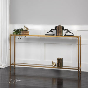 Hayley Gold Console Table - taylor ray decor
