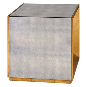 Flair Gold Cube Table - taylor ray decor