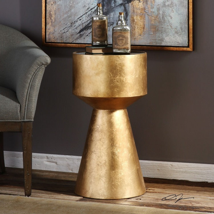 Veira Gold Accent Table - taylor ray decor