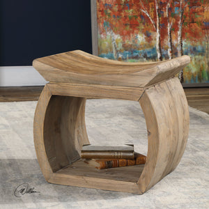 Connor Elm Accent Stool - taylor ray decor