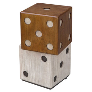 Roll the Dice Wood Accent Table - taylor ray decor