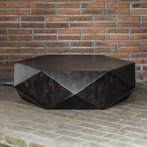 Volker Worn Black Coffee Table - taylor ray decor