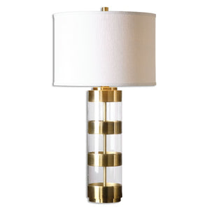 Angora Brushed Brass Table Lamp - taylor ray decor