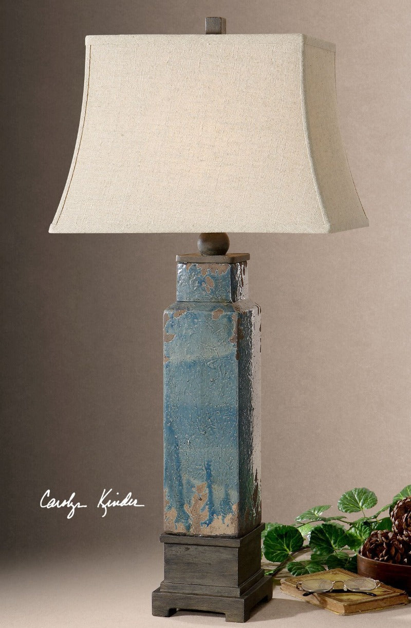 Soprana Blue Table Lamp - taylor ray decor