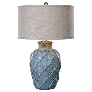 Parterre Pale Blue Table Lamp - taylor ray decor