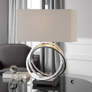 Soroca Silver Rings Lamp - taylor ray decor