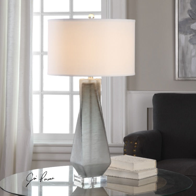 Anatoli Charcoal Gray Table Lamp - taylor ray decor
