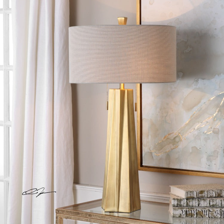 Maris Gold Table Lamp - taylor ray decor