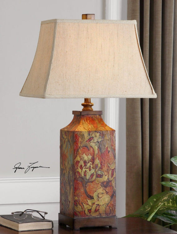 Colorful Flowers Table Lamp - taylor ray decor
