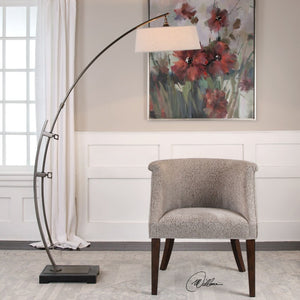 Calogero Bronze Arc Floor Lamp - taylor ray decor