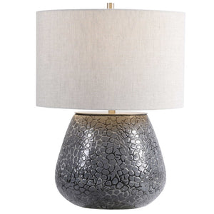 Pebbles Textured Ceramic Table Lamp - taylor ray decor
