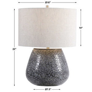 Pebbles Textured Ceramic Table Lamp - taylor ray decor