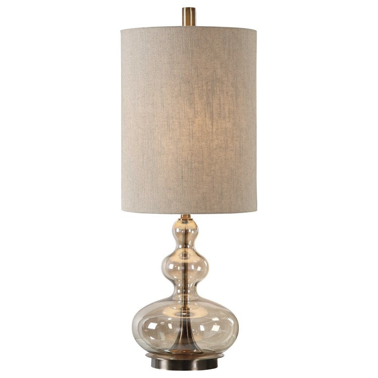 Formoso Amber Glass Table Lamp - taylor ray decor