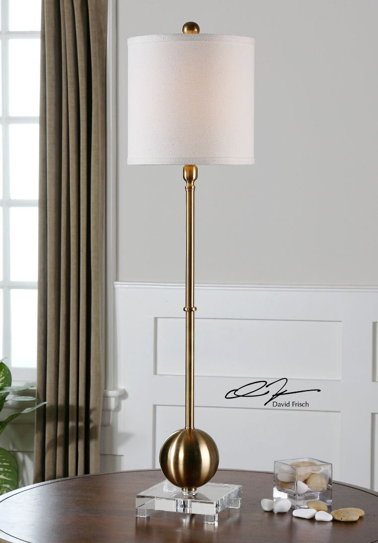 Laton Brass Buffet Lamp - taylor ray decor