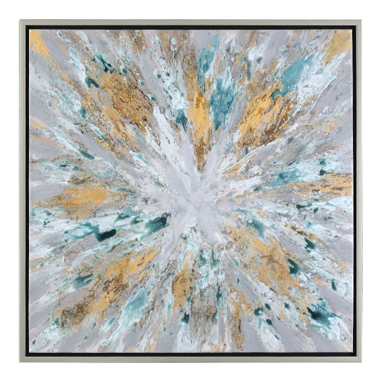Exploding Star Hand Painted Canvas - taylor ray decor