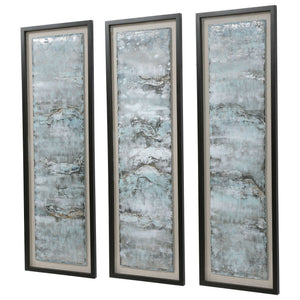 Ocean Swell Framed Prints, S/3, 3 Cartons - taylor ray decor