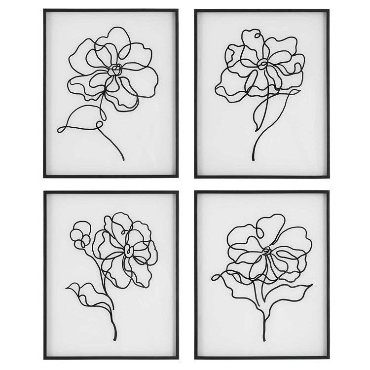 Bloom Framed Prints S/4