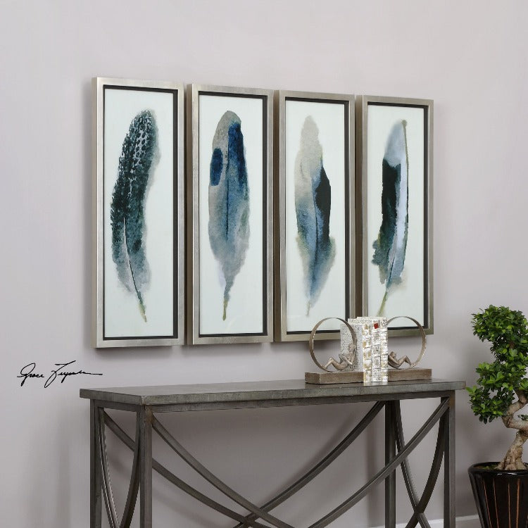 Feathered Beauty Prints, S/4 - taylor ray decor