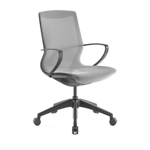 Pret Mesh Shell Executive Chair in Dove - taylor ray decor