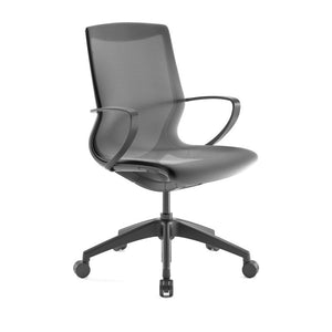 Pret Mesh Shell Executive Chair in Granite - taylor ray decor