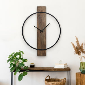 Pearl Mango Wood Wall Clock - taylor ray decor