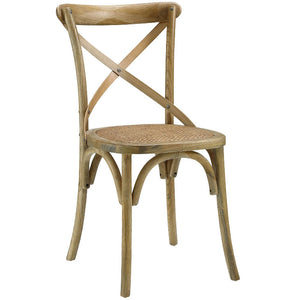 Gear Rustic Wood Dining Side Chair in Natural - taylor ray decor
