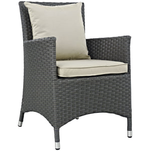 Sojourn Dining Outdoor Patio Armchair in Beige - taylor ray decor