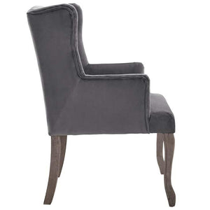 Realm French Vintage Velvet Dining Armchair - taylor ray decor