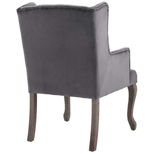 Realm French Vintage Velvet Dining Armchair - taylor ray decor