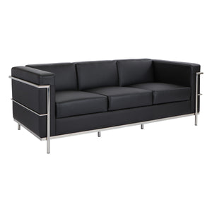 Bonded Leather Modern Sofa - taylor ray decor